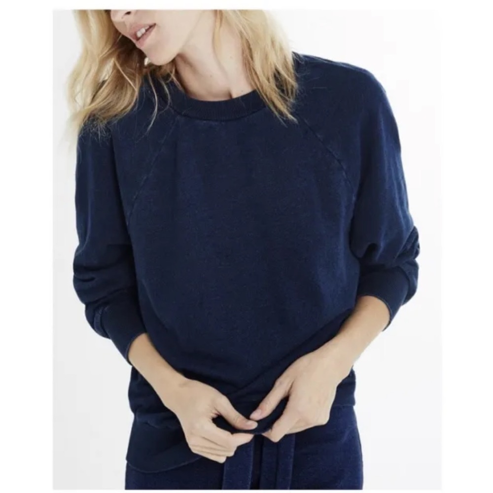 AG jeans Adriano Goldschmied blue fade crew neck sweater size Small- NWT
